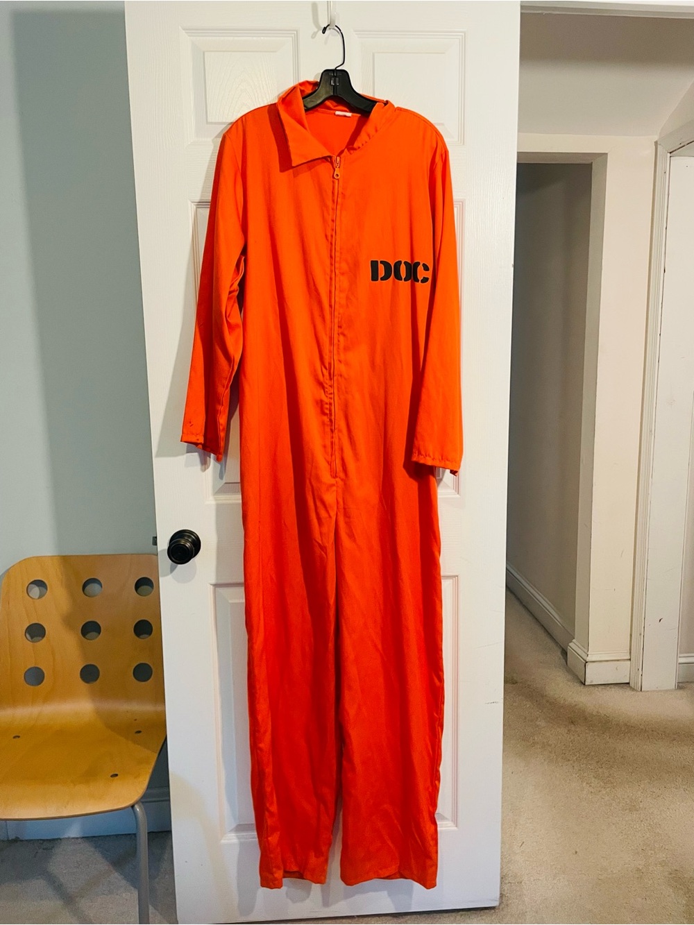 Adult Orange One-Piece Coverall - DOC Print